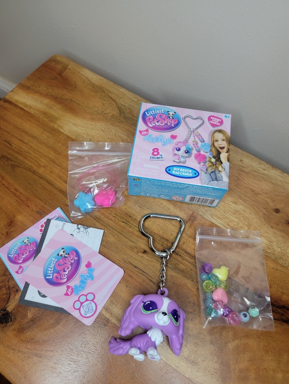 Littlest Pet Shop x Like Nastya DIY Bestie Bag Charm Blind Box Keychain NEW #18